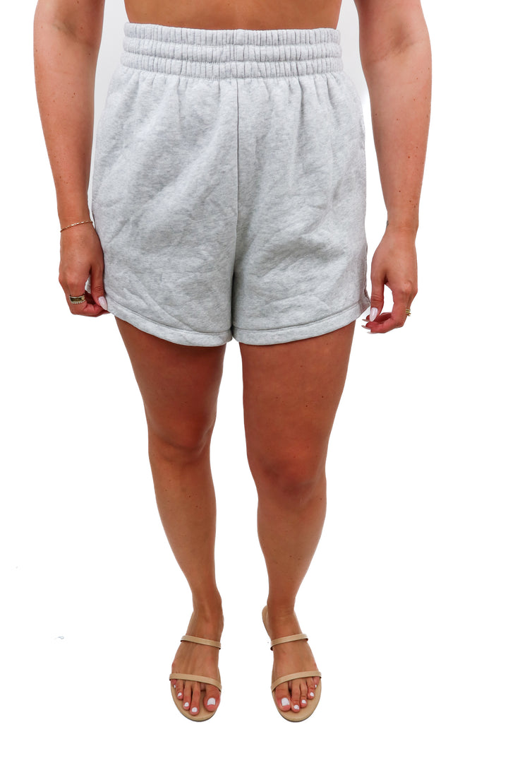 abercrombie & fitch grey sweat shorts (m; retail $40)