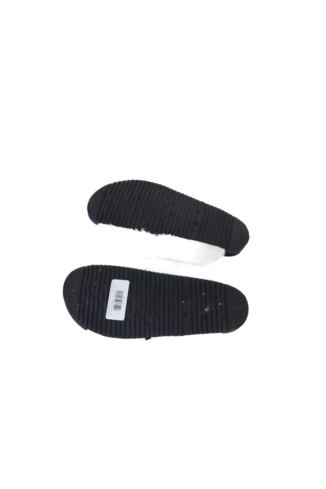 Roam White Faux Fur Slippers (40; retails for $165)