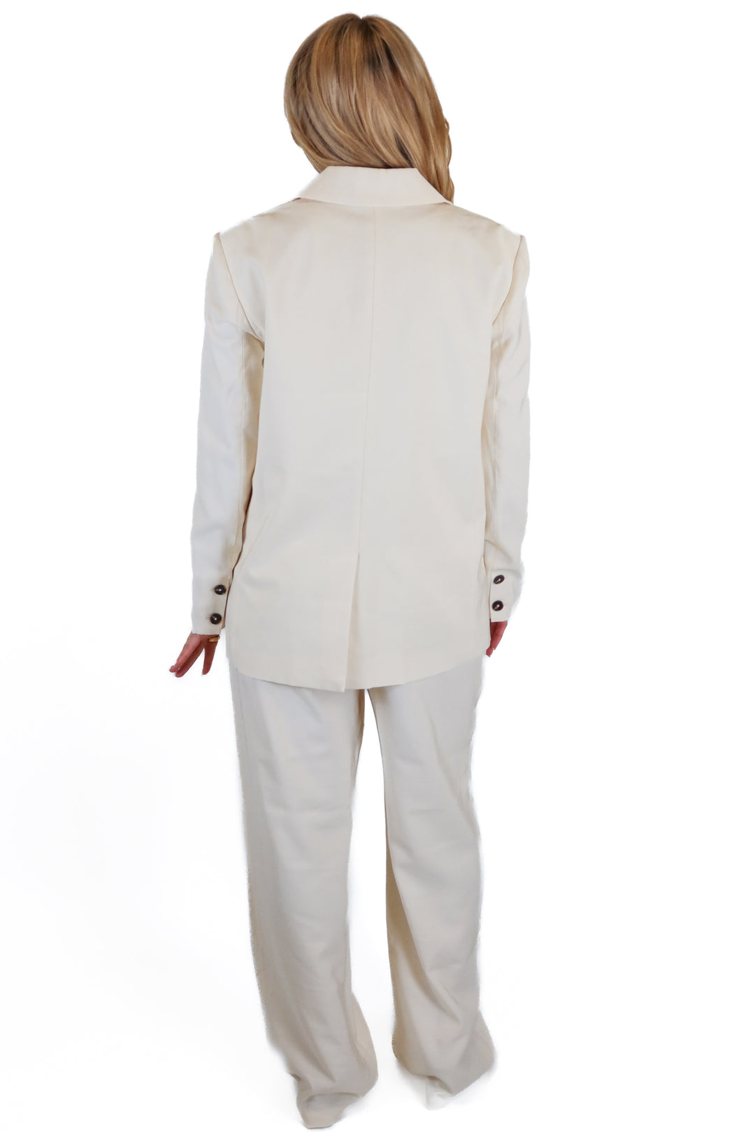 Petal + Pup Cream Oversized Blazer & Wide Leg Pant Set NWT (0/4)