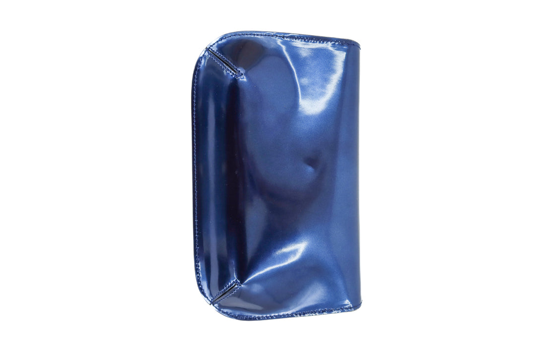 AUCTION giorgio armani blue metallic clutch- ends 11/11 at 8 pm CT