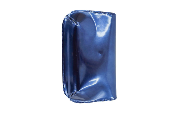 AUCTION giorgio armani blue metallic clutch- ends 11/11 at 8 pm CT