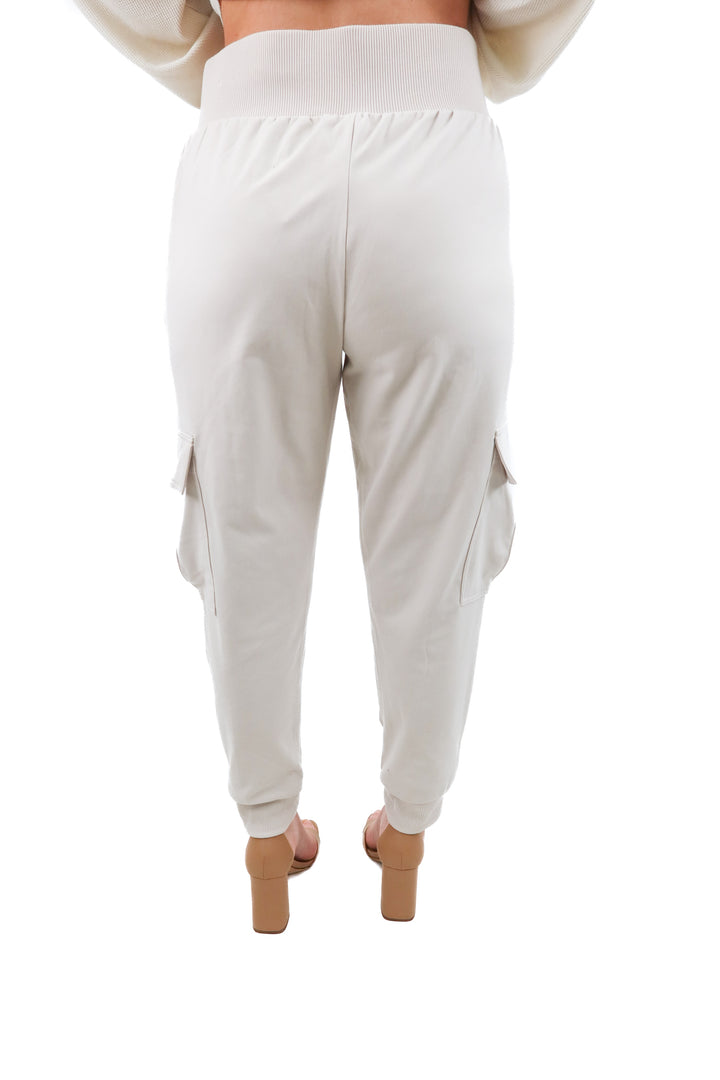 sincerely jules cream suede joggers (l)