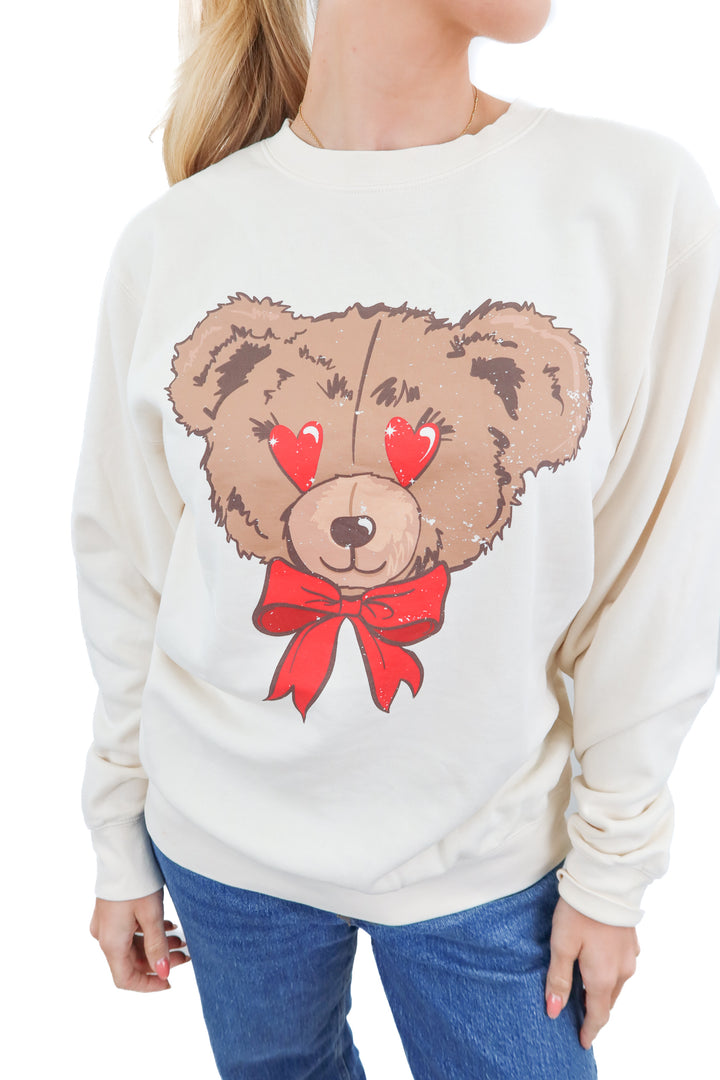 living fully x mallory ervin bear crewneck (s)