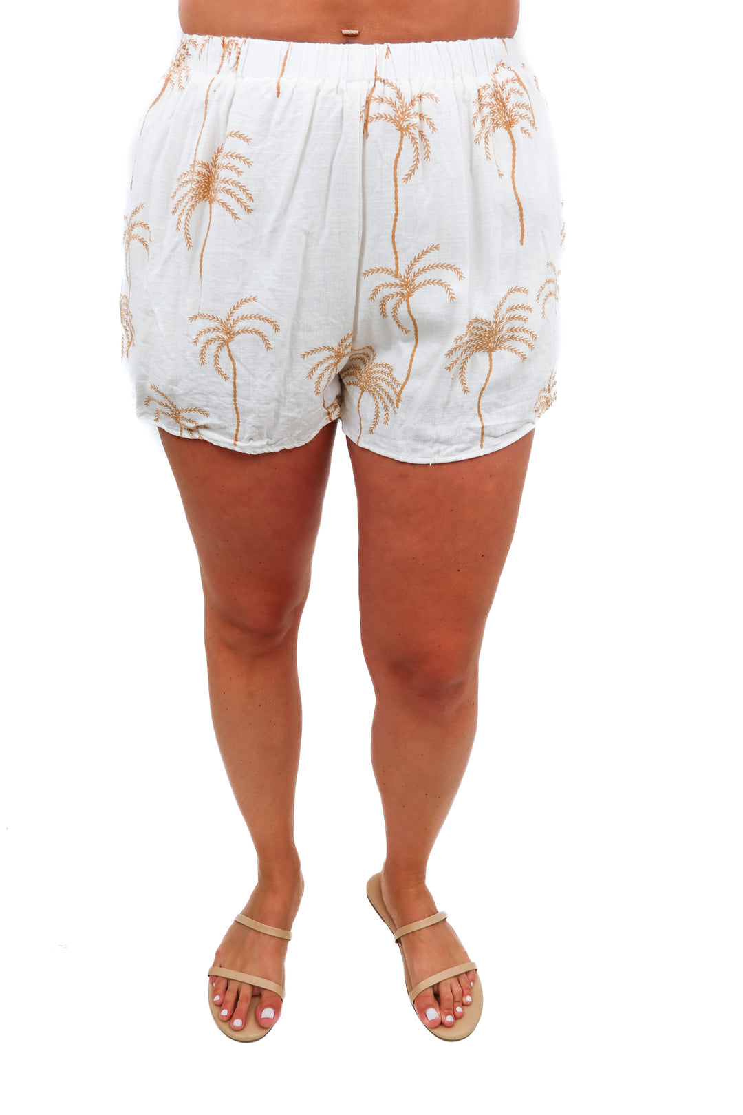 petal + pup brown sun printed shorts (m; retail $69)