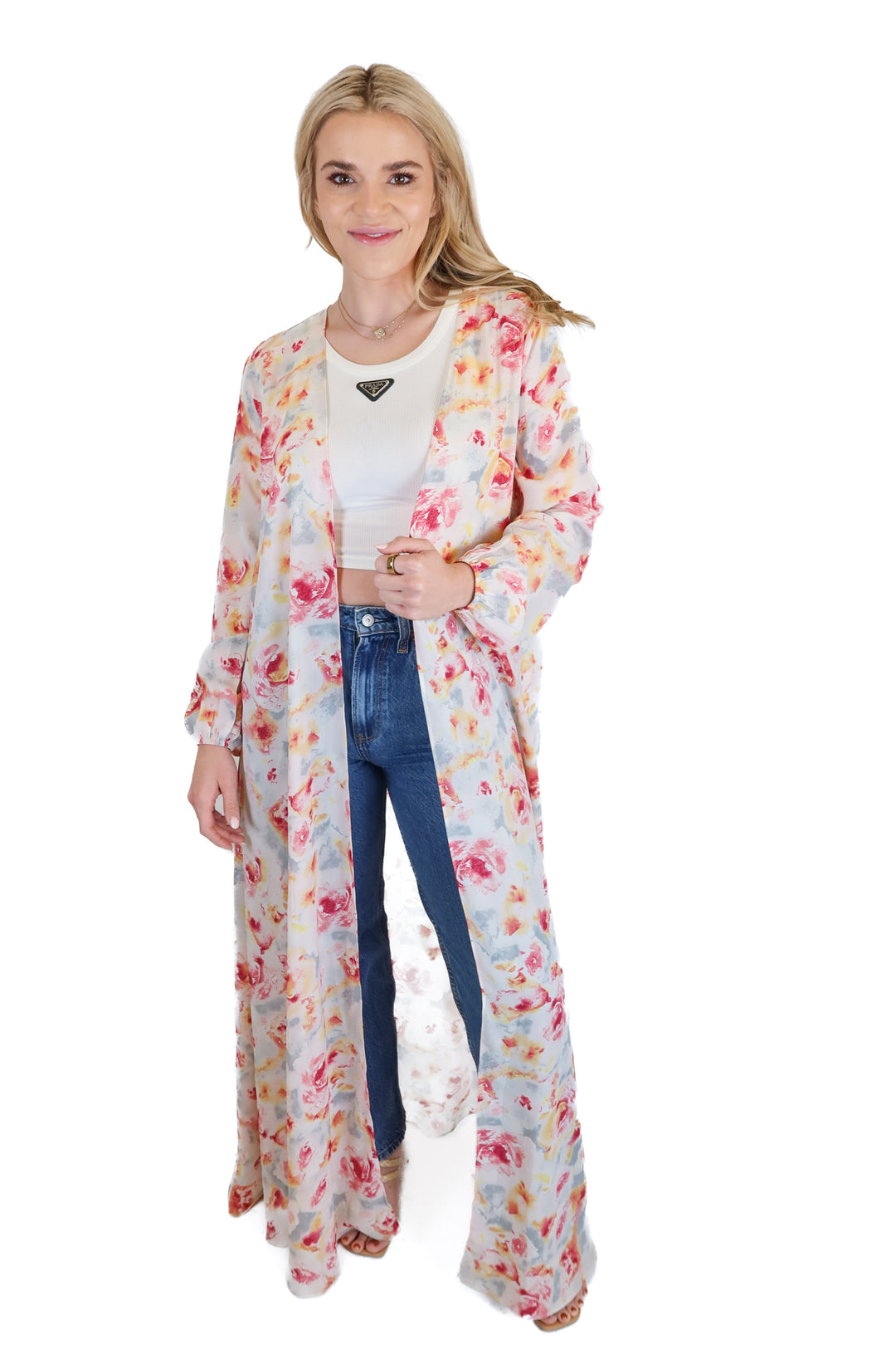 Buddy Love Floral Duster Kimono (S/M)