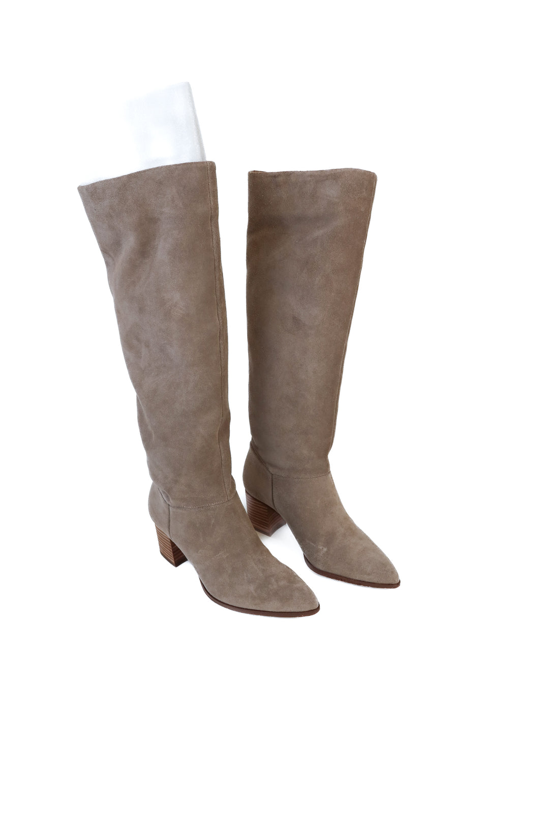 Sole Society Taupe Suede Tall Boots 6.5