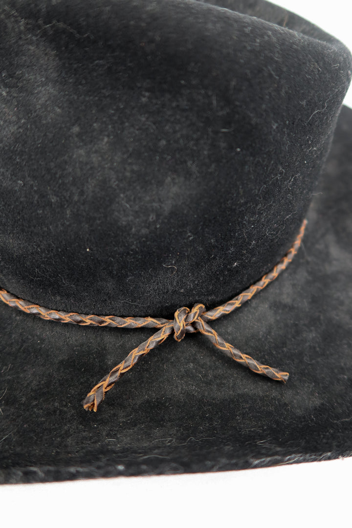 AUCTION brixton black jenkins wool/felt asymmetrical cowboy hat (s)*- ends 11/11 at 8 pm CT