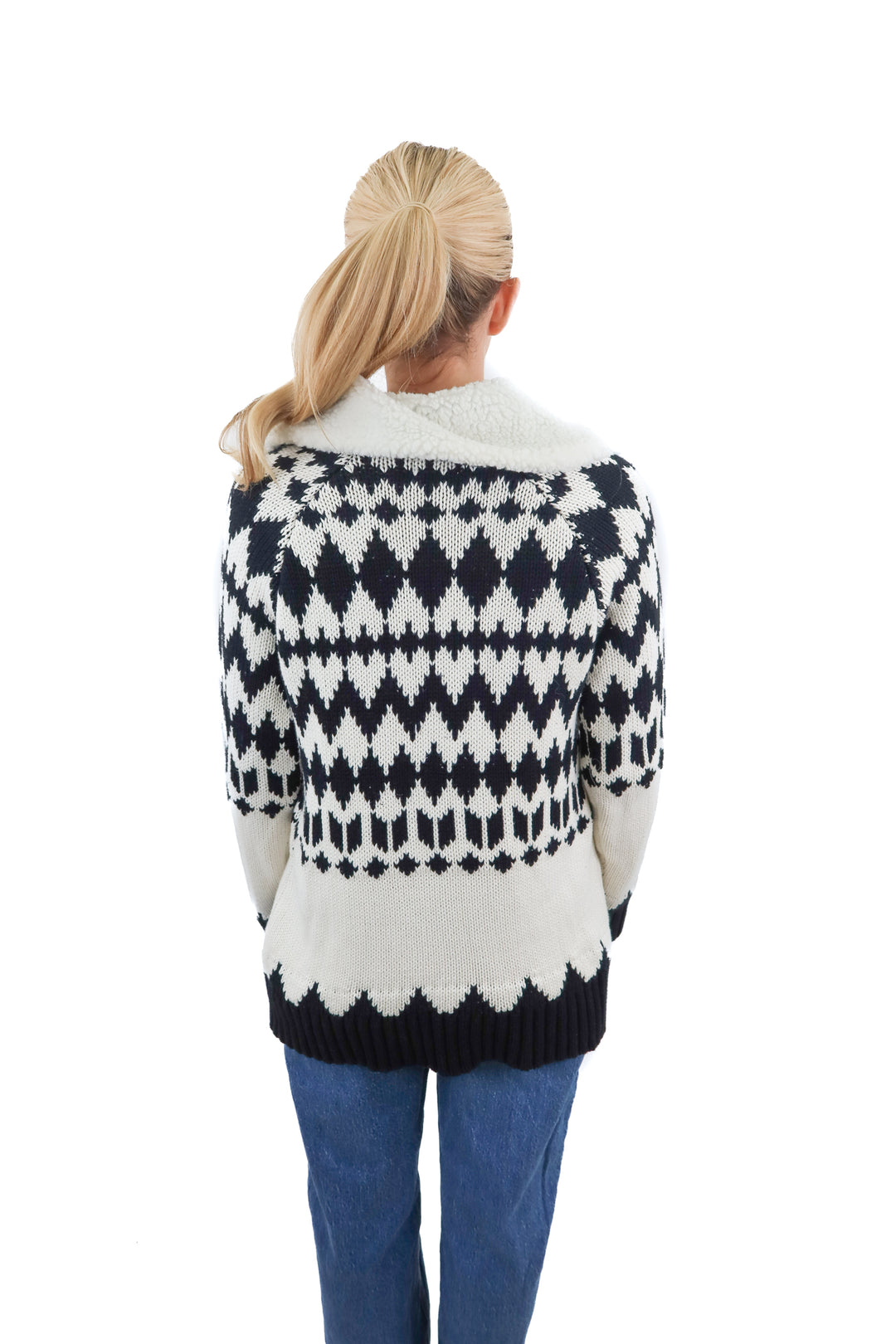 show me your mumu black/white quarter zip NWT (xs; retail $111)