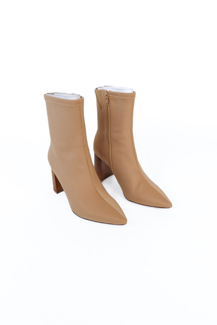 Jeffery Campbell tan booties NWOT (7)