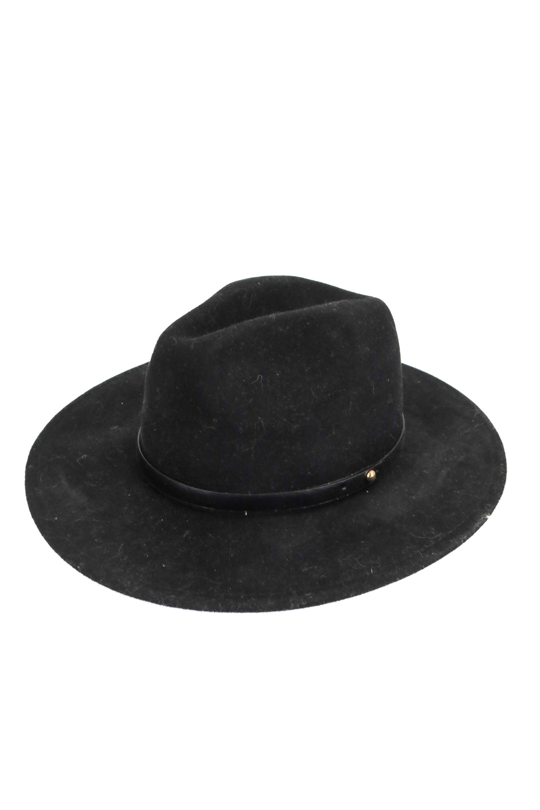 free people black wool fedora hat (OS)