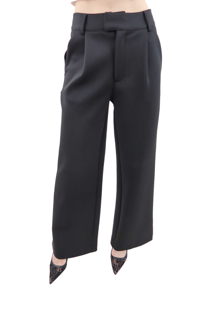 good american black trouser pants (2; retail $188)