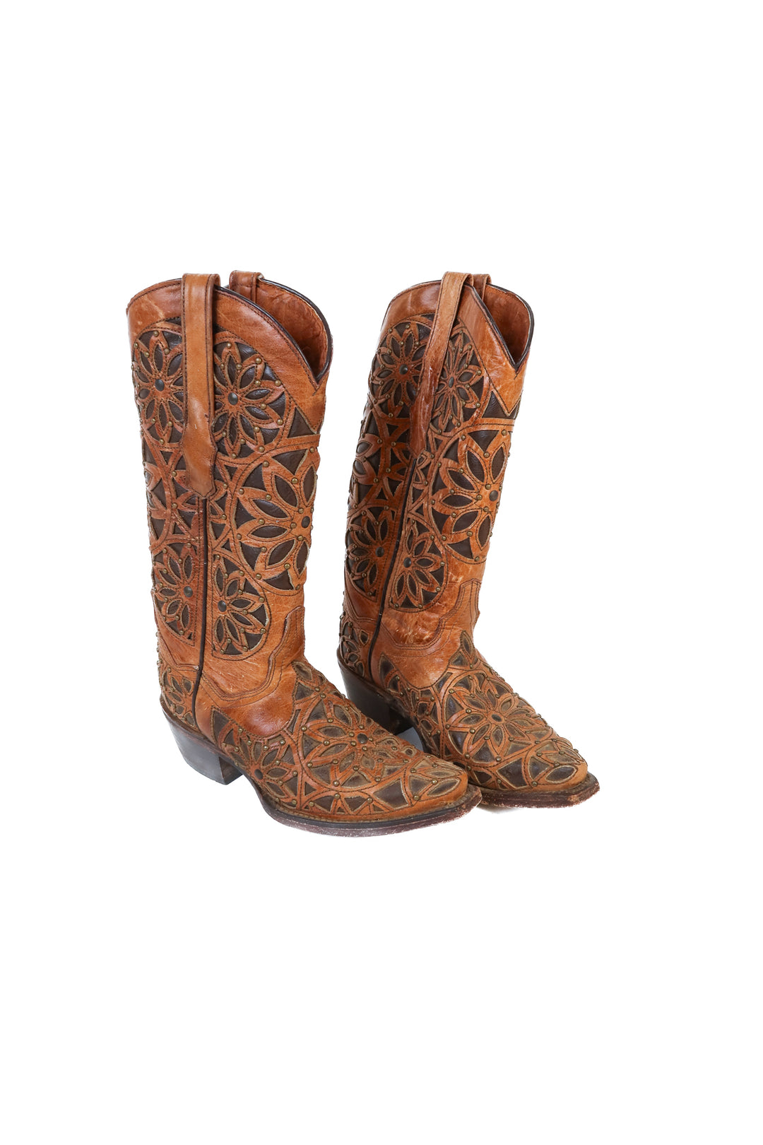 Cowboy pro handmade brown cowboy boots (6.5)