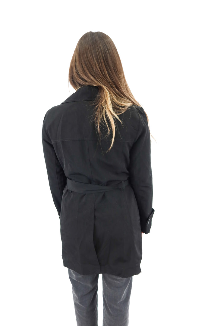 fog by london fog black coat (M; retail $134)