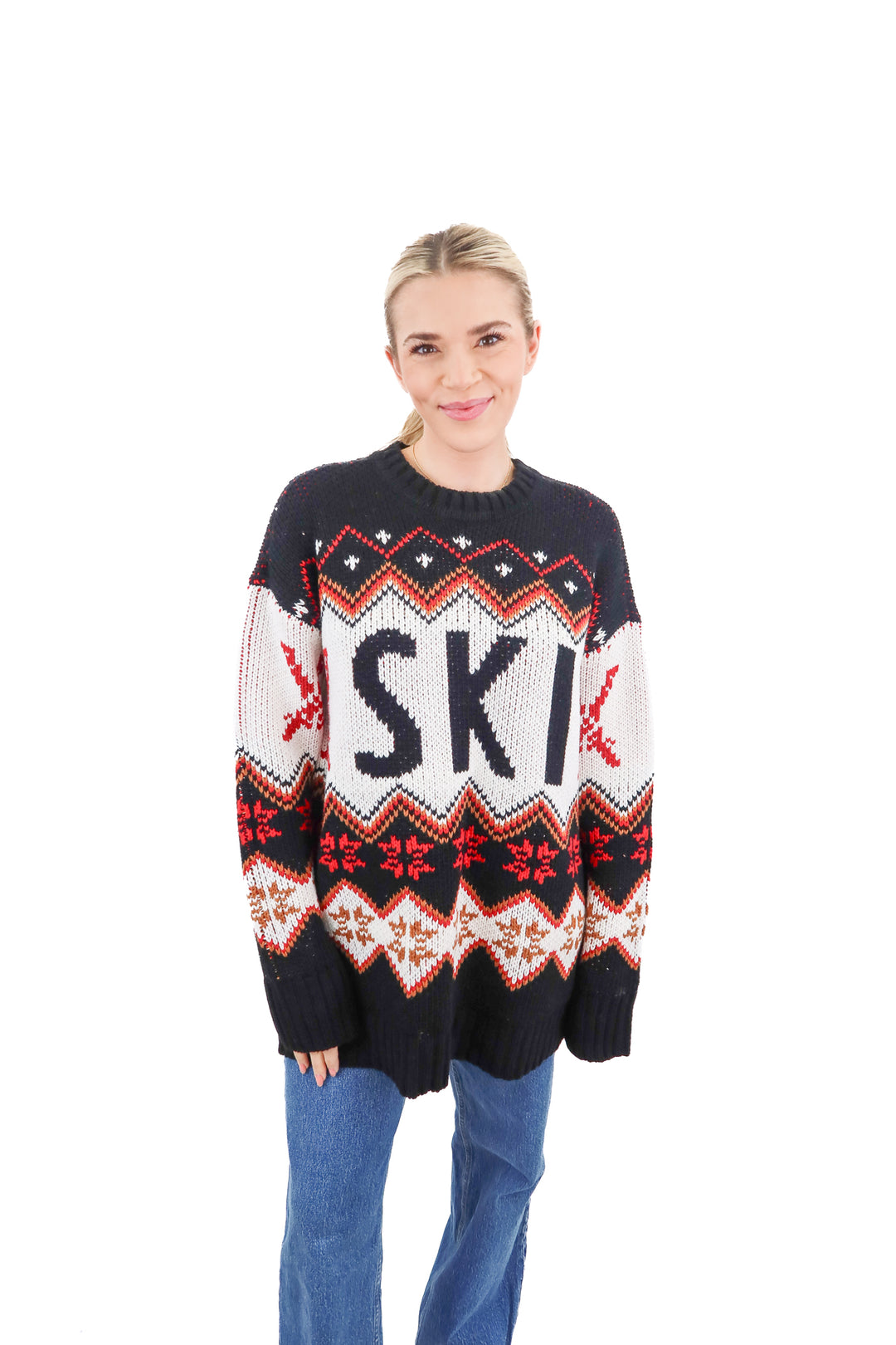 show me your mumu ski sweater NWT (xs; retail $158)