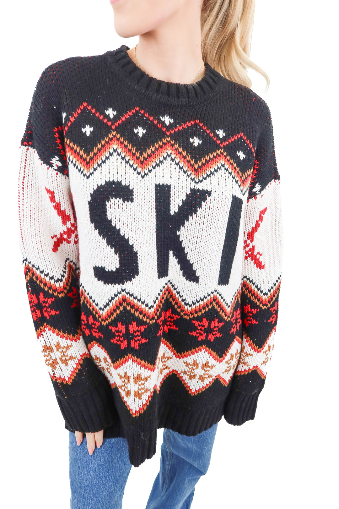 show me your mumu ski sweater NWT (xs; retail $158)