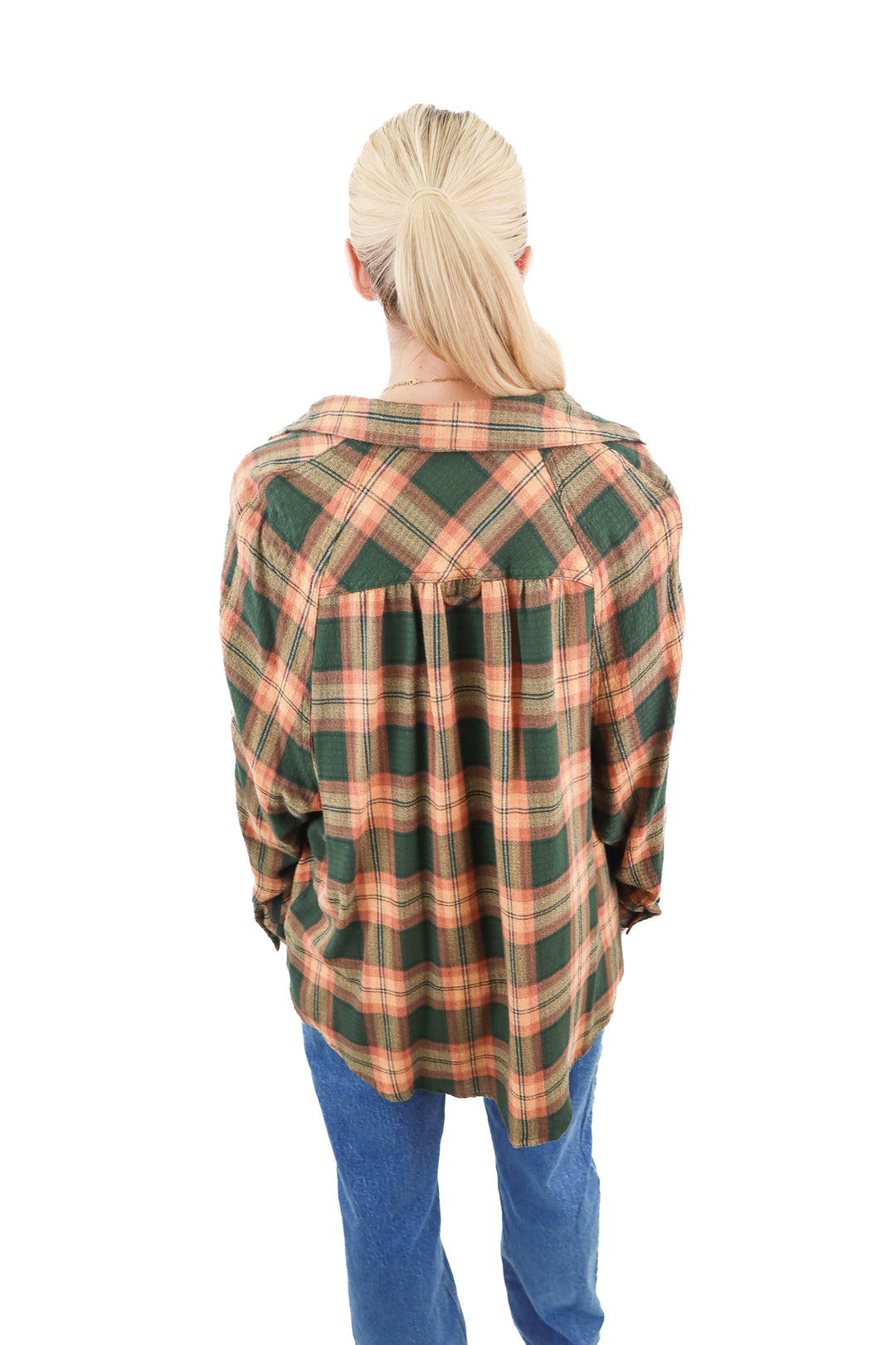 bdg green flannel (s; retail $55)