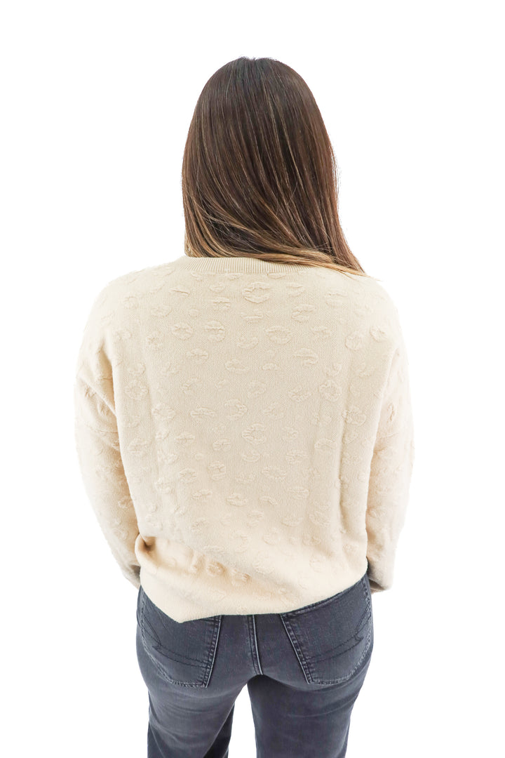 kerisma cream knit sweater (S/M; retail $98)