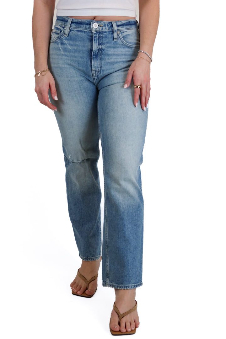 Hudson Remi Straight Ankle Light Wash Blue Jeans (26)