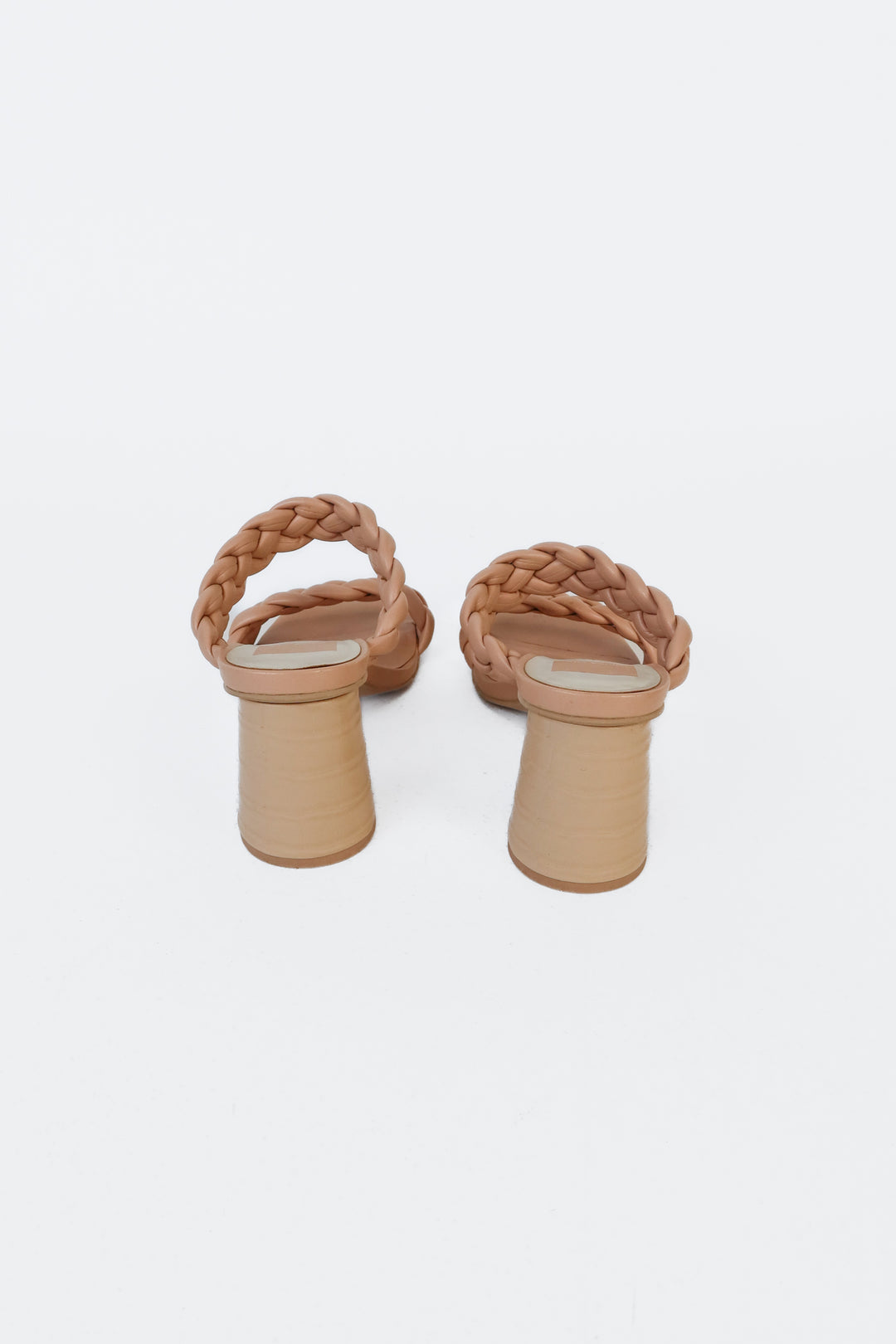 Dolce vita tan braided heels (6.5)