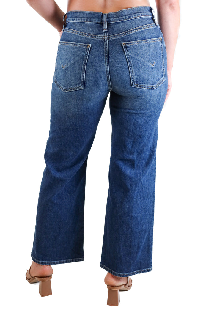 Hudson Rosie Wide Leg Blue Jeans (26)