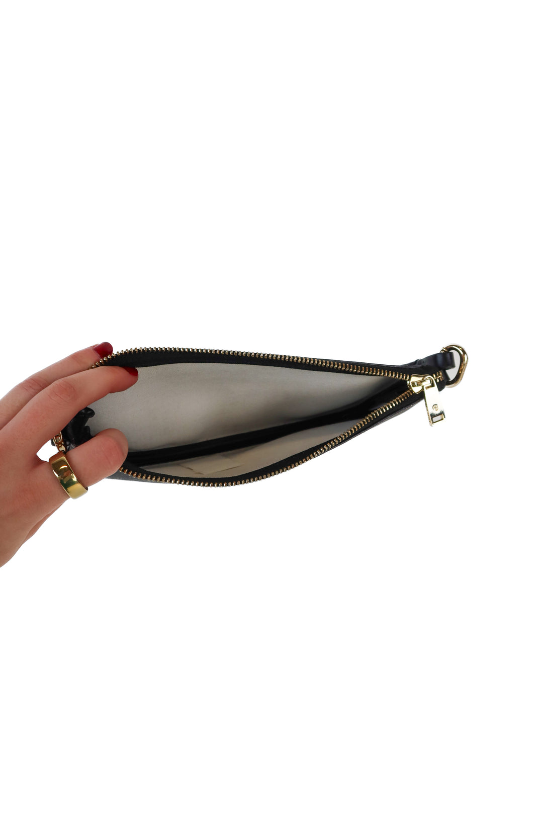 Anine Bing Black Monogram Mini Bag