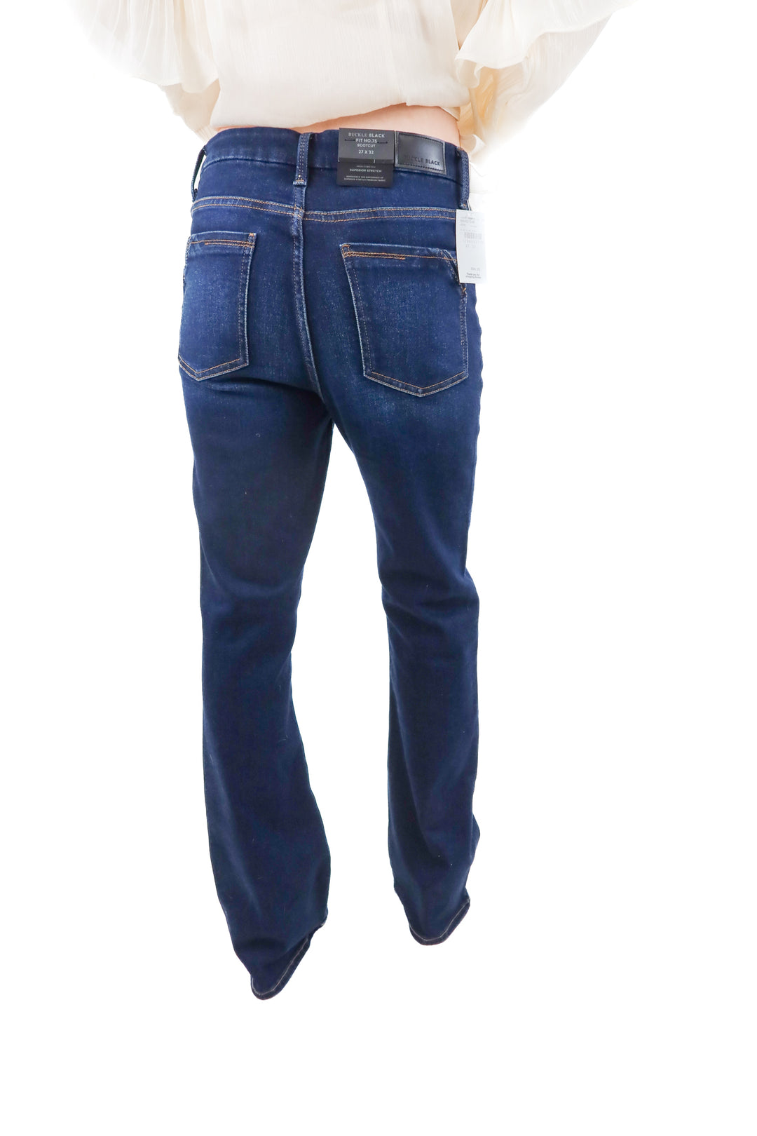 buckle black dark wash boot cut jeans NWT (27; retail $76)
