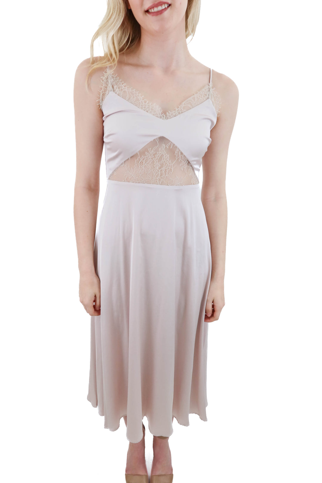 slide show blush lace ariel dress NWT (8)