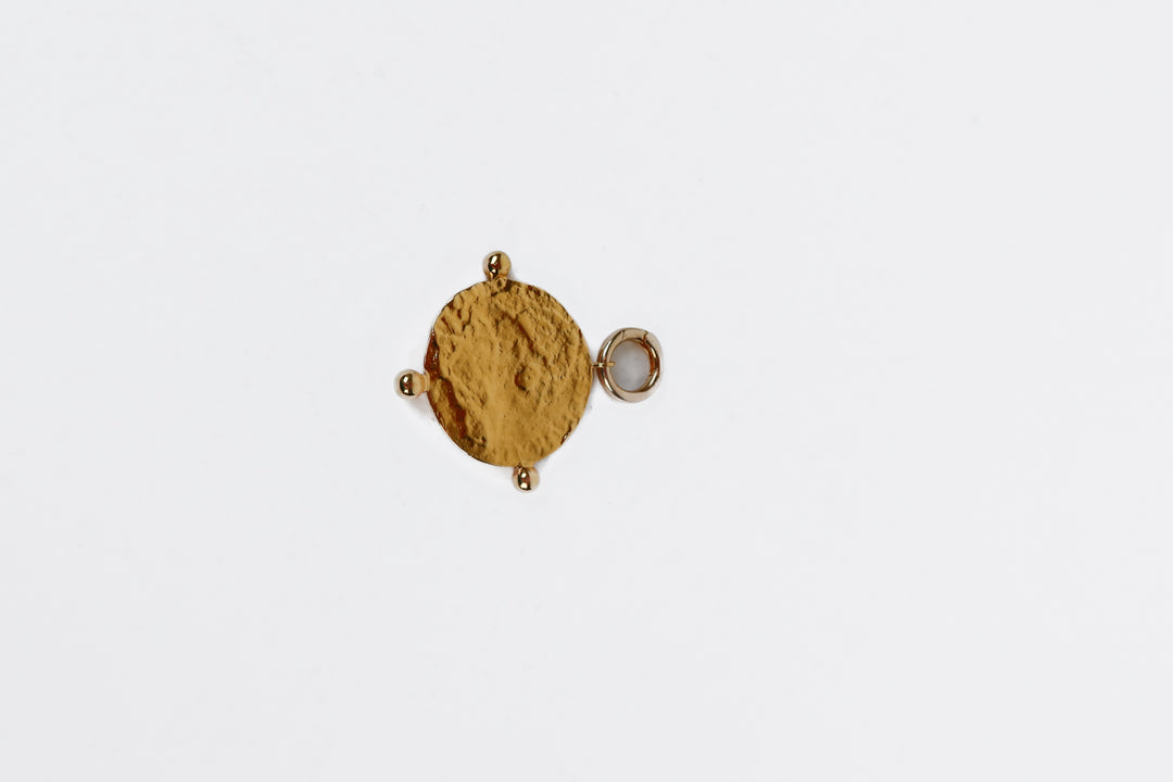 Hammered Gold Pendant