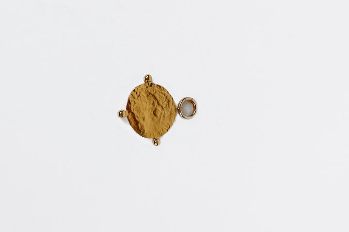 Hammered Gold Pendant