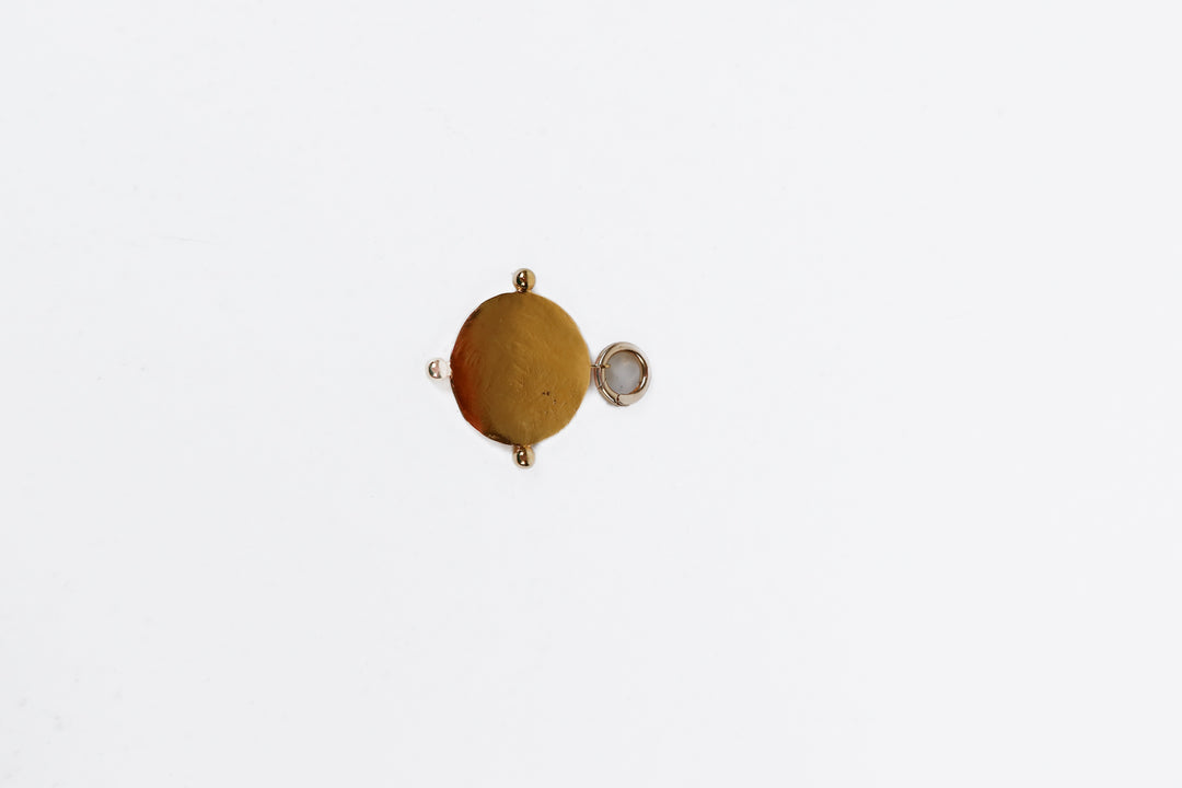 Hammered Gold Pendant