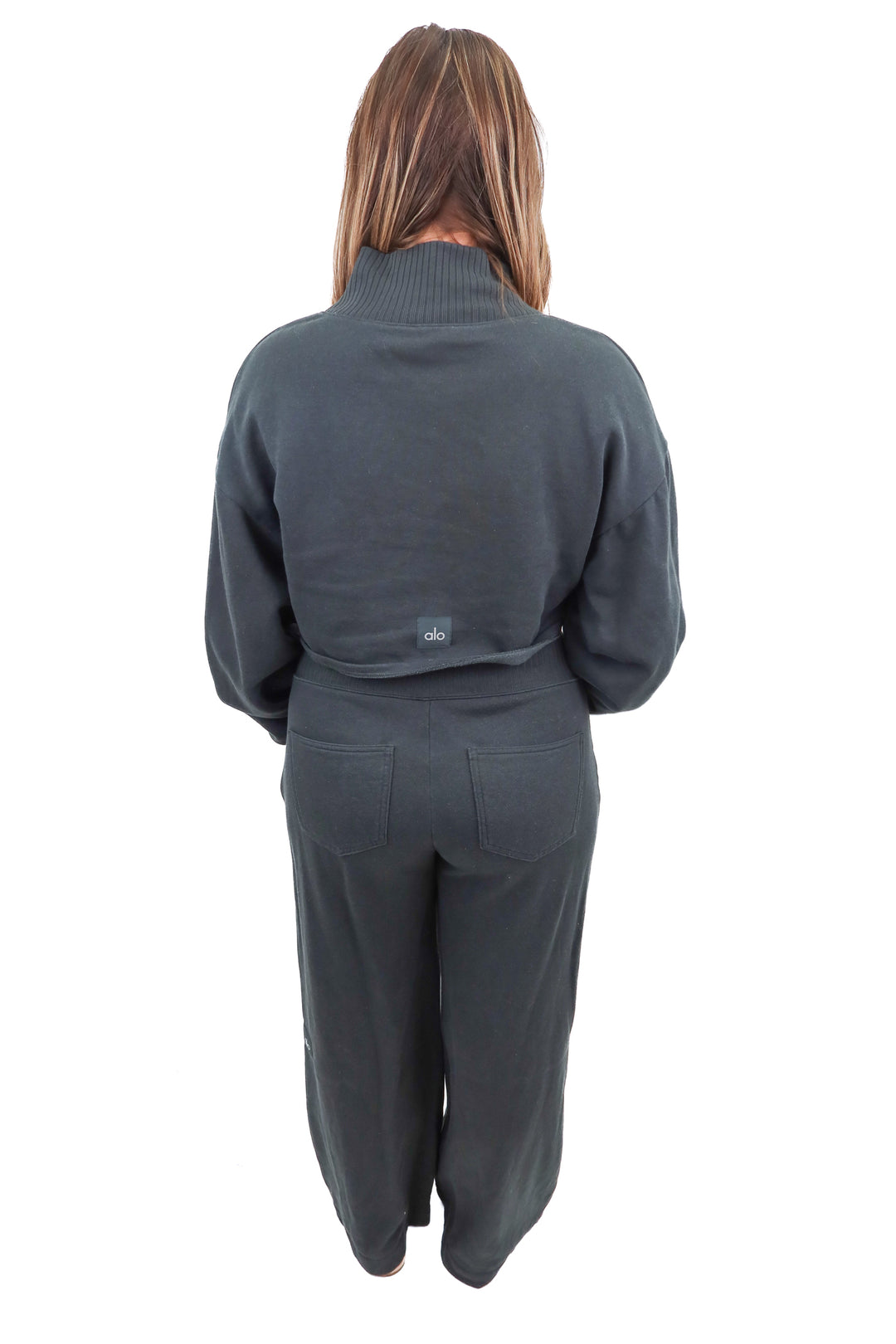alo dark green loungewear set (m*; retail $265)