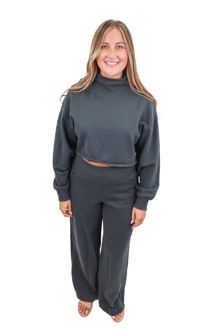 alo dark green loungewear set (m*; retail $265)