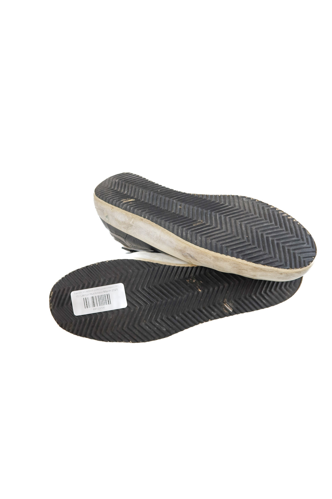 golden goose Superstar deluxe black sneakers (41; retail $595)
