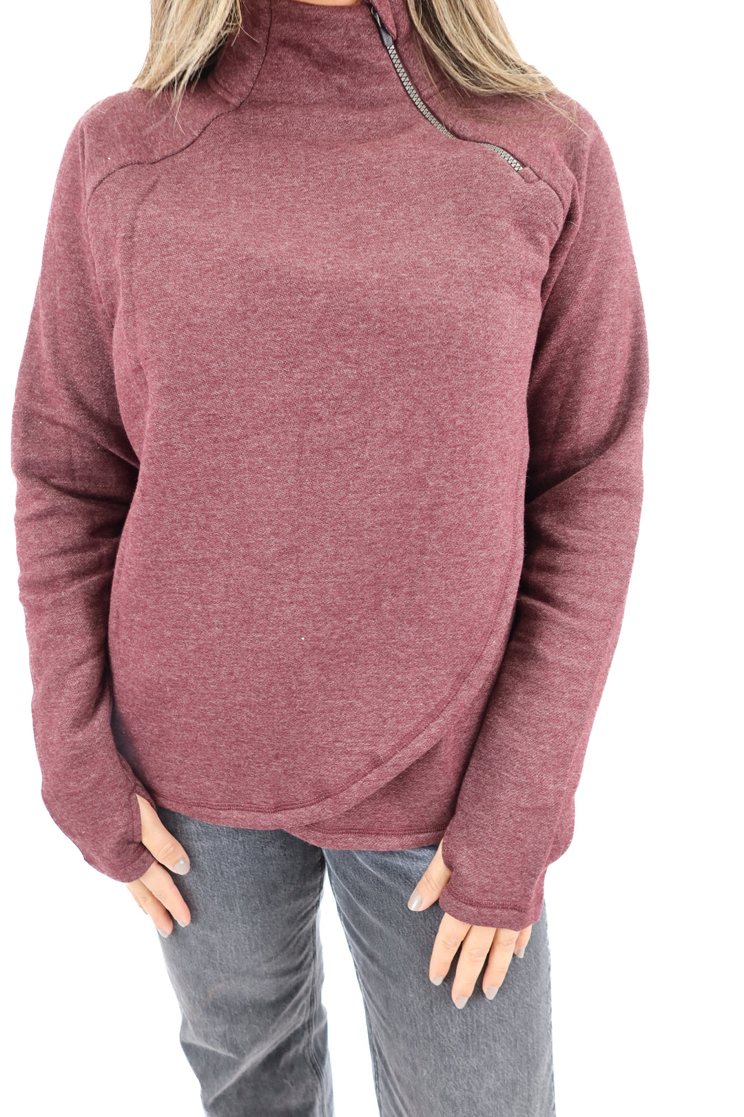 rbx purple quarter zip NWT (L; retail $39.99)