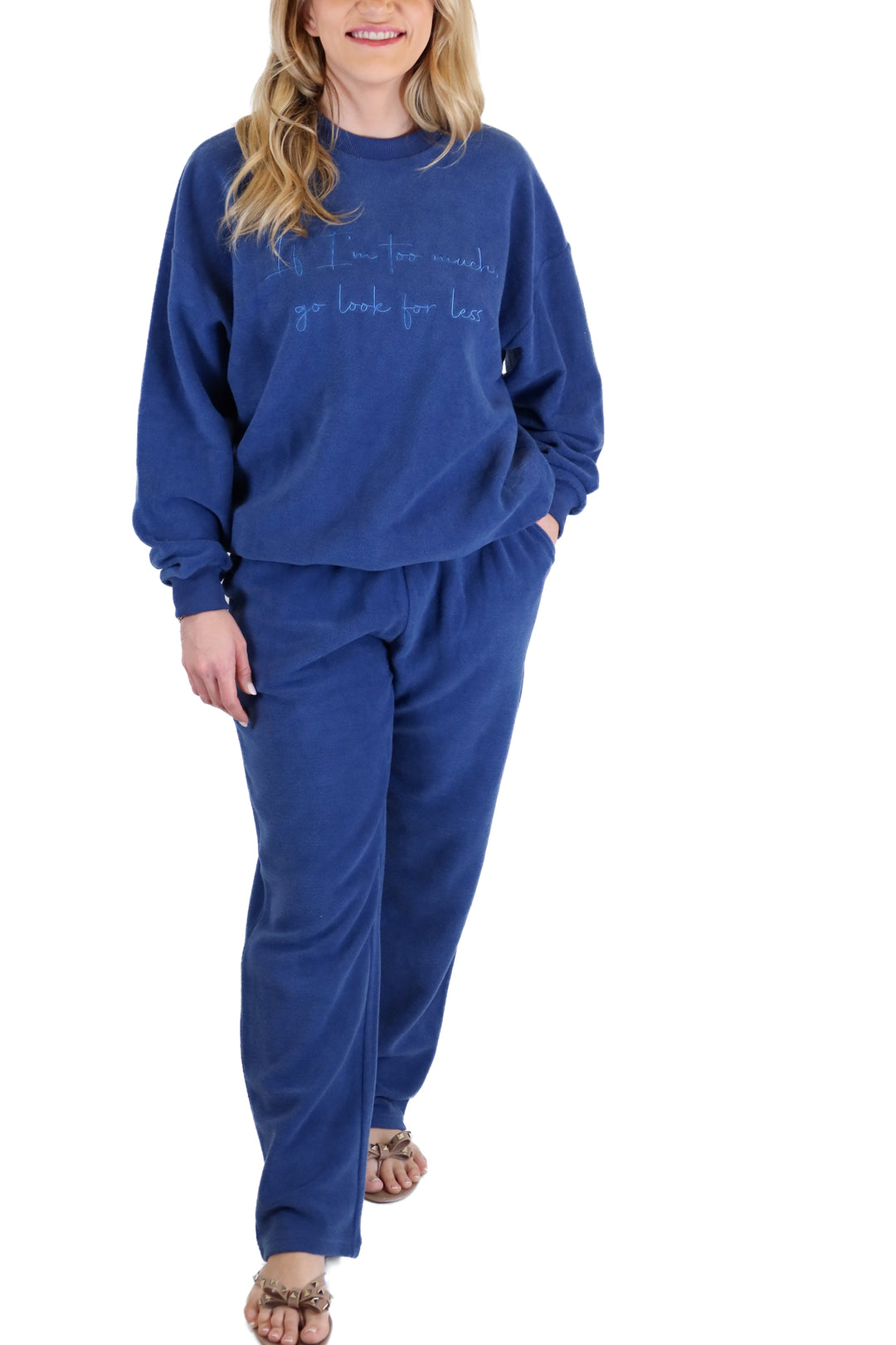 Kittenish Blue Sweat Suit NWT (S)