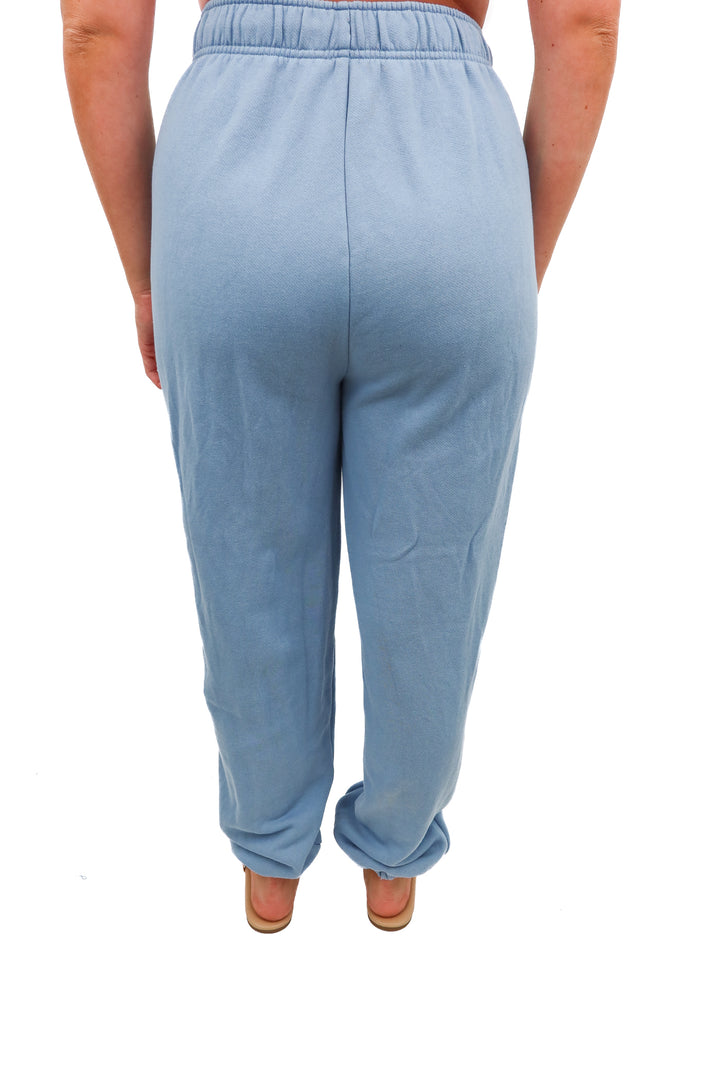 alo blue joggers (m; retail $128)