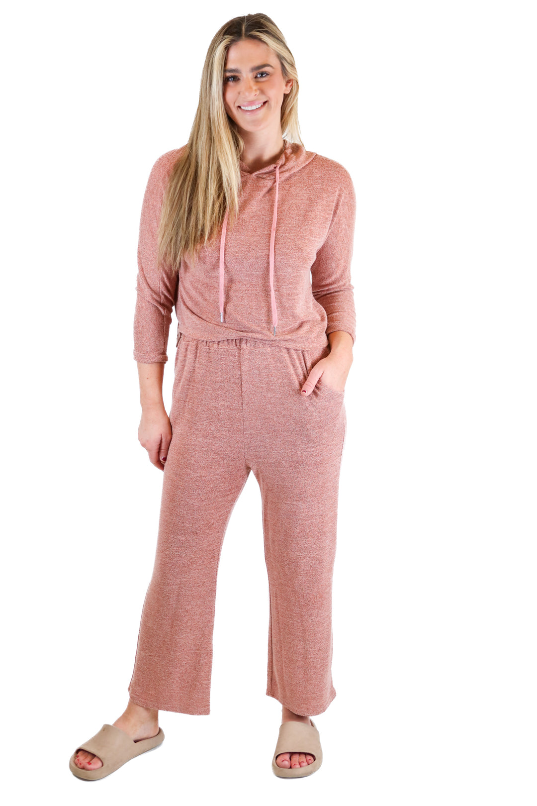 Goodnight Macaroon Pink Knit Set (S)