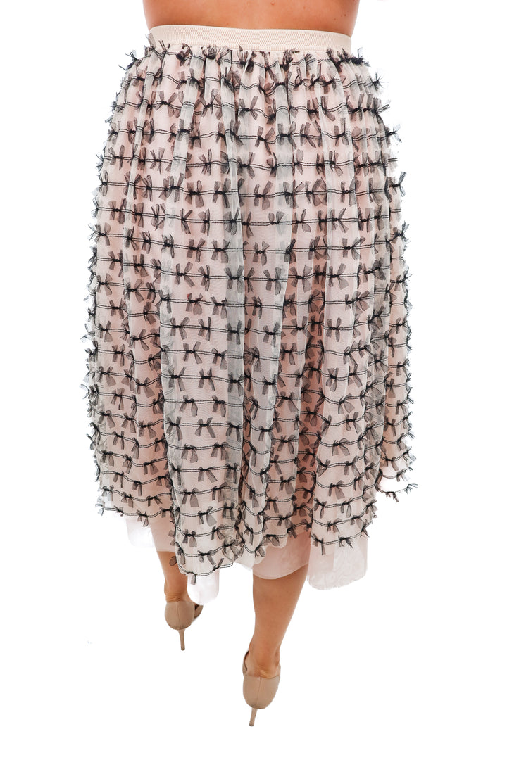 maeve tulle bow midi skirt (s; retail $148)
