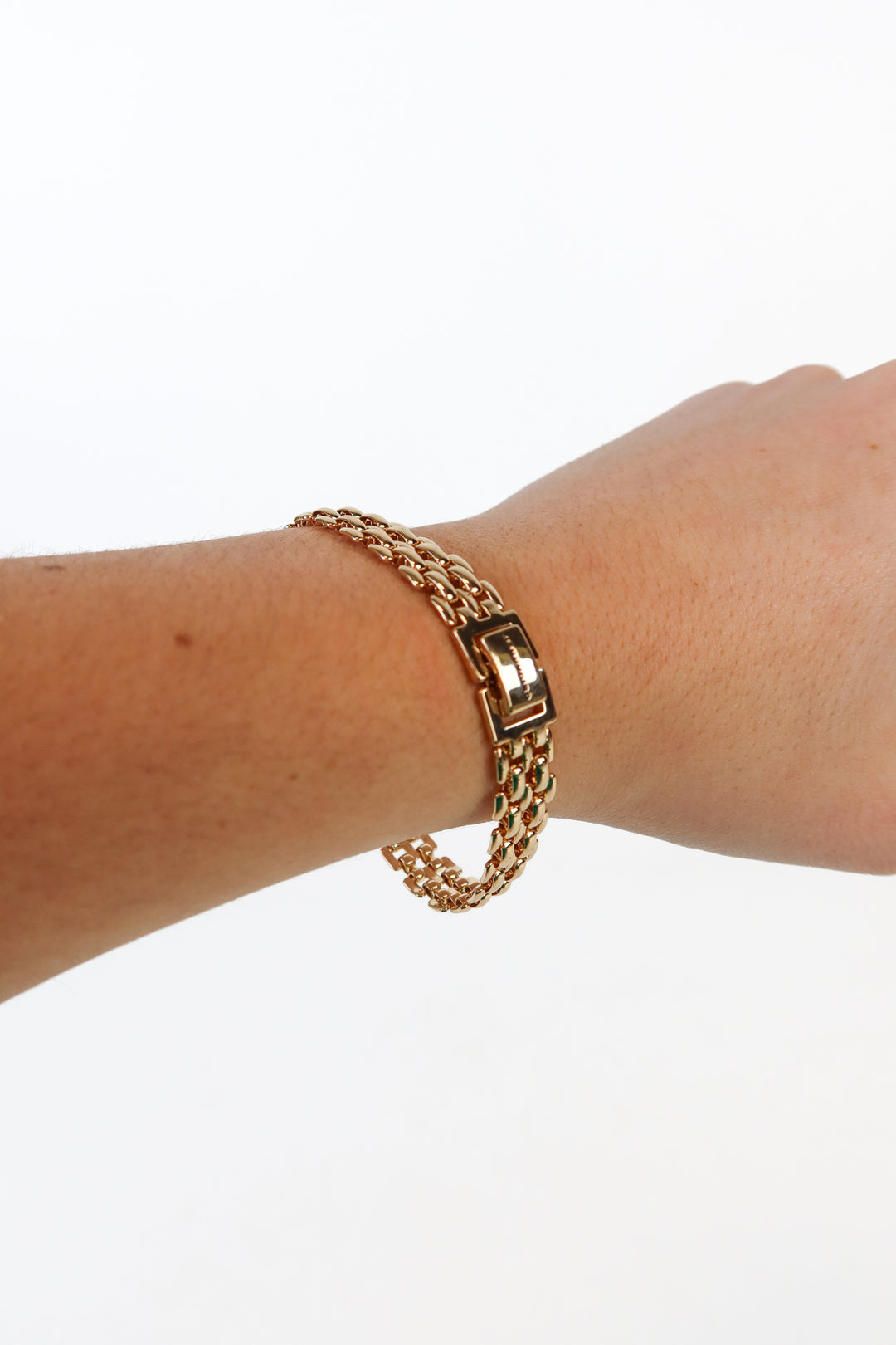 Jenny Bird Gold Penelope Interlocked Woven Bracelet (retail $218)