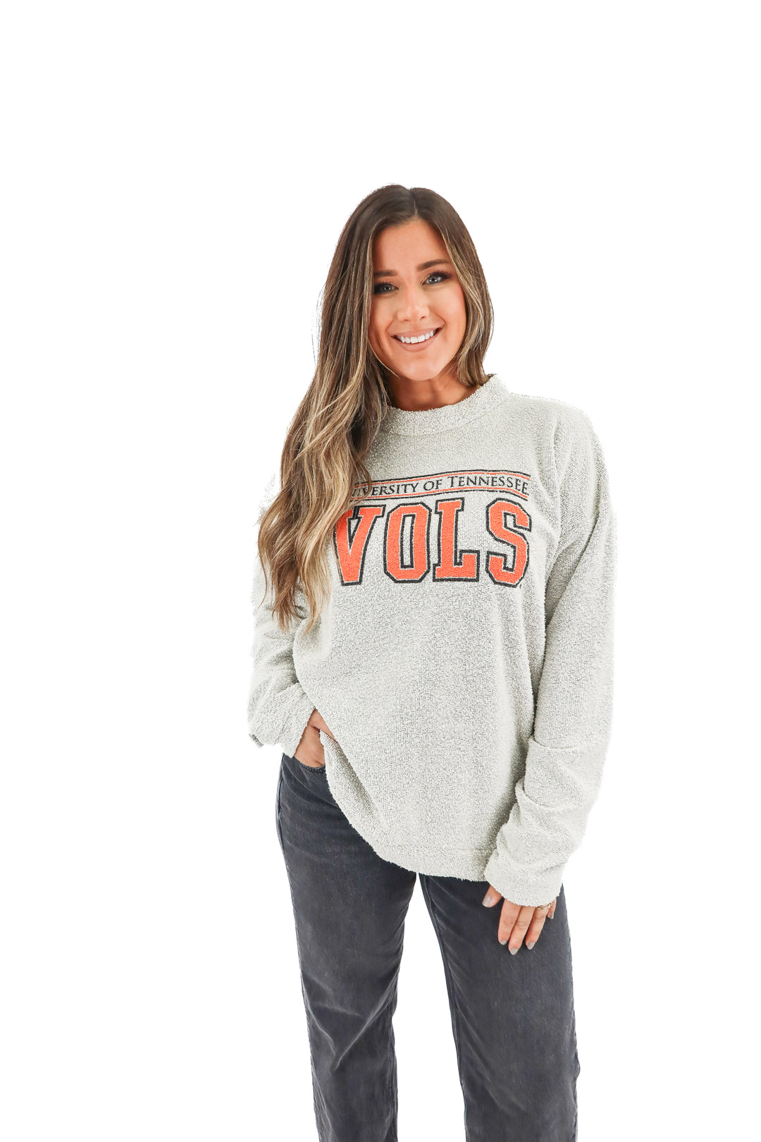 woolly threads grey univ. of tn vols sweatshirt (XL)