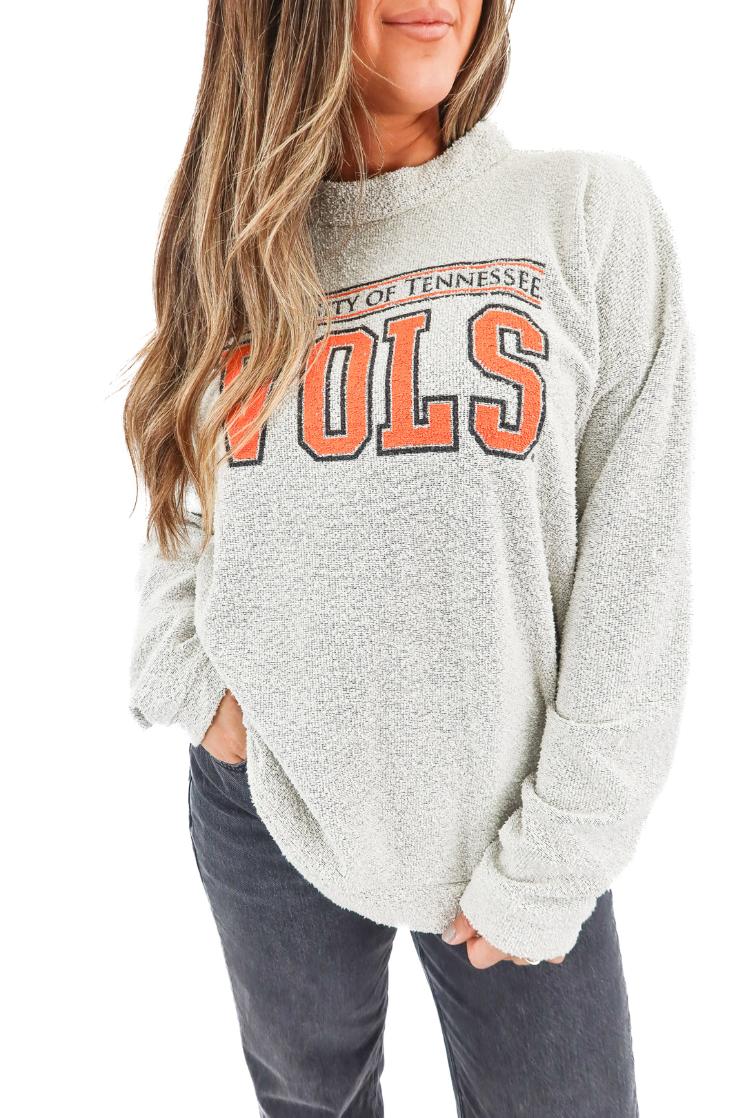 woolly threads grey univ. of tn vols sweatshirt (XL)