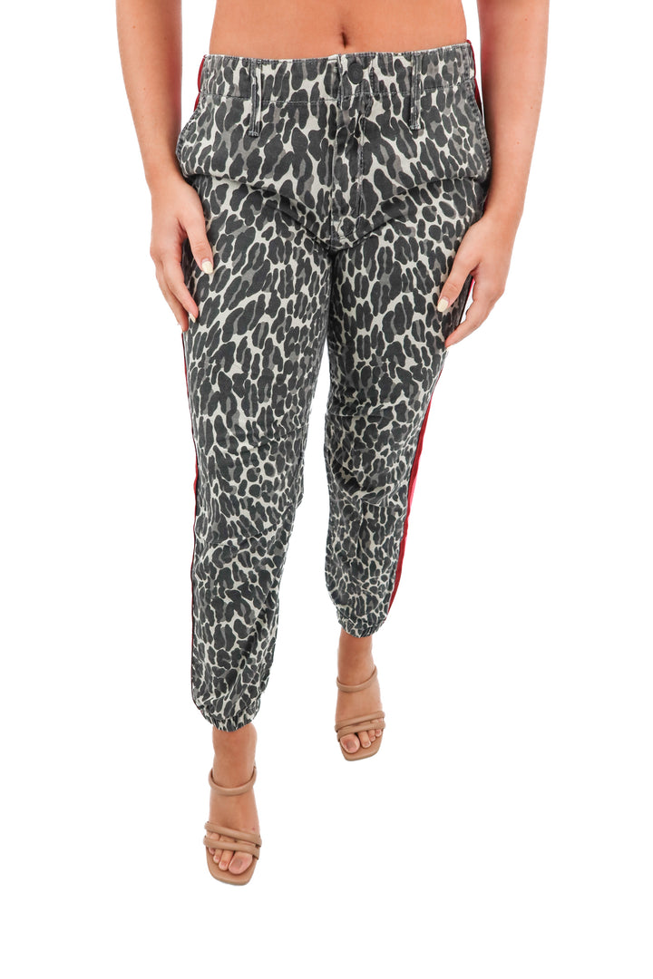 mother animal print/striped joggers (25)