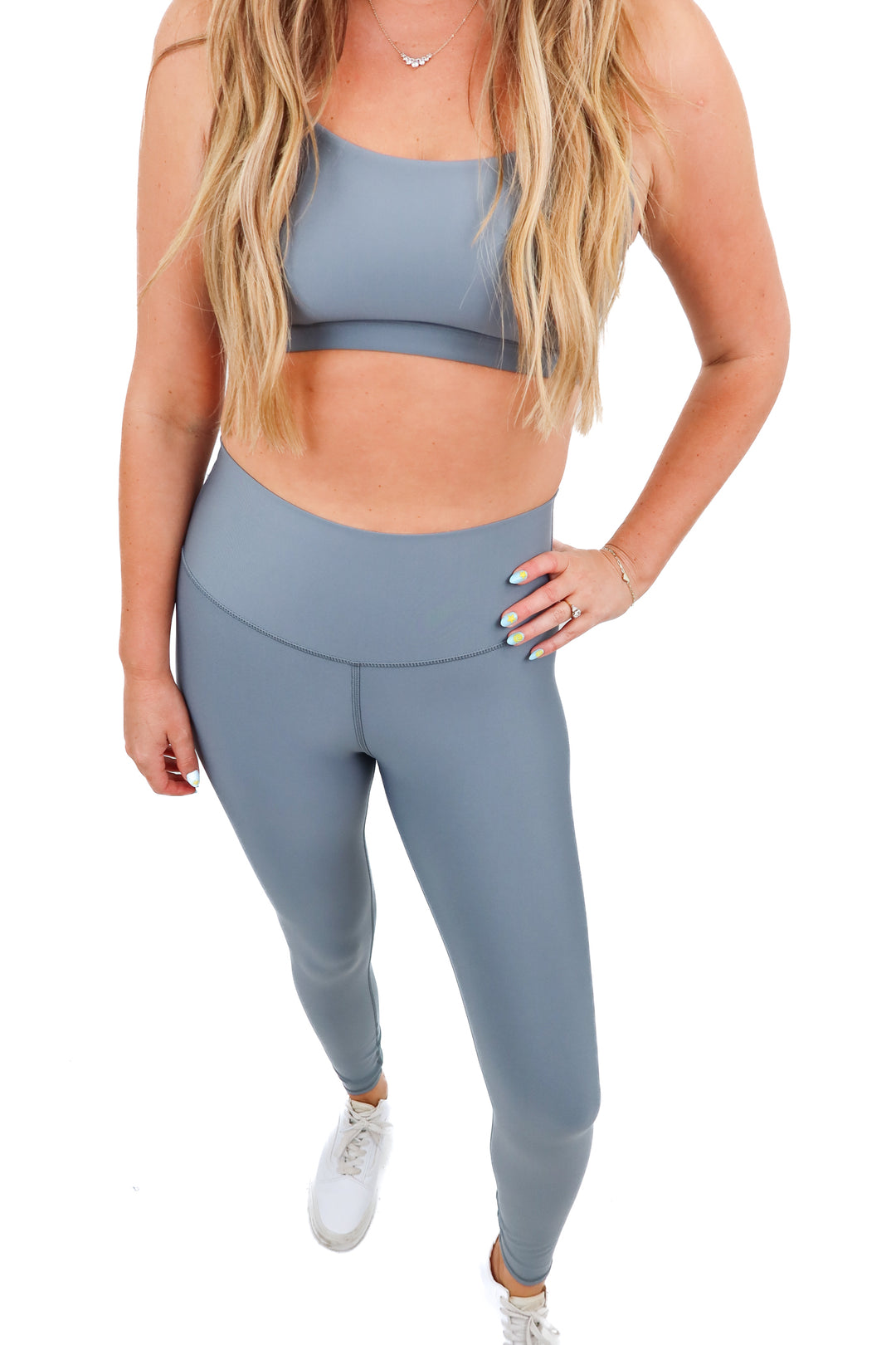 alo grey metallic set (M/L; retail $230)