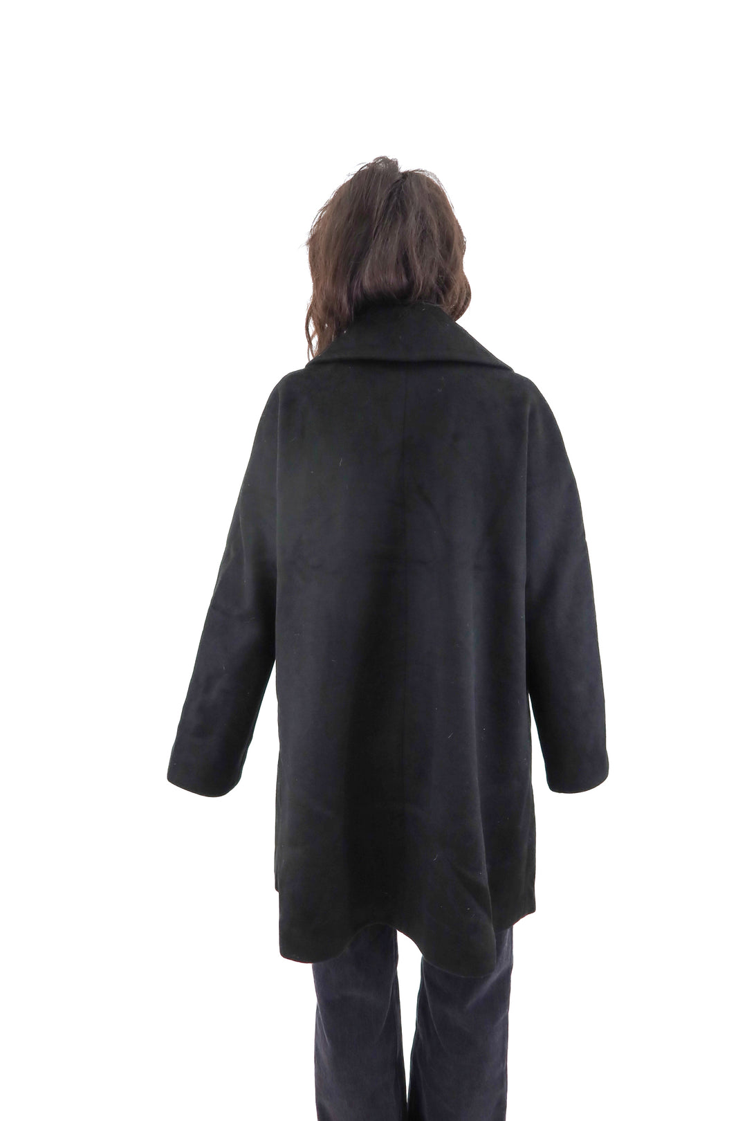 tuckernuck black wool blend coat (m; retail $198)