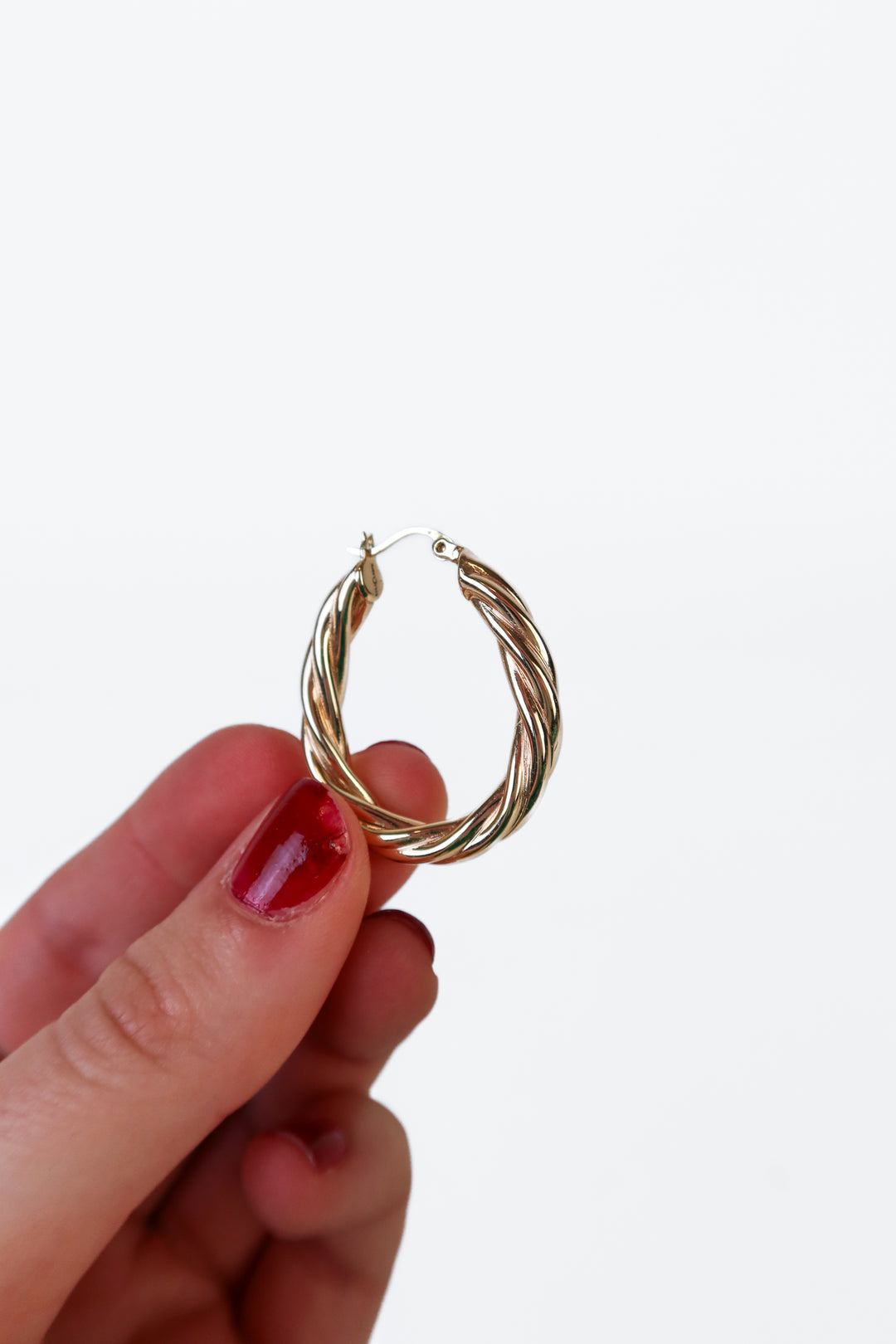Twisted Gold Earrings