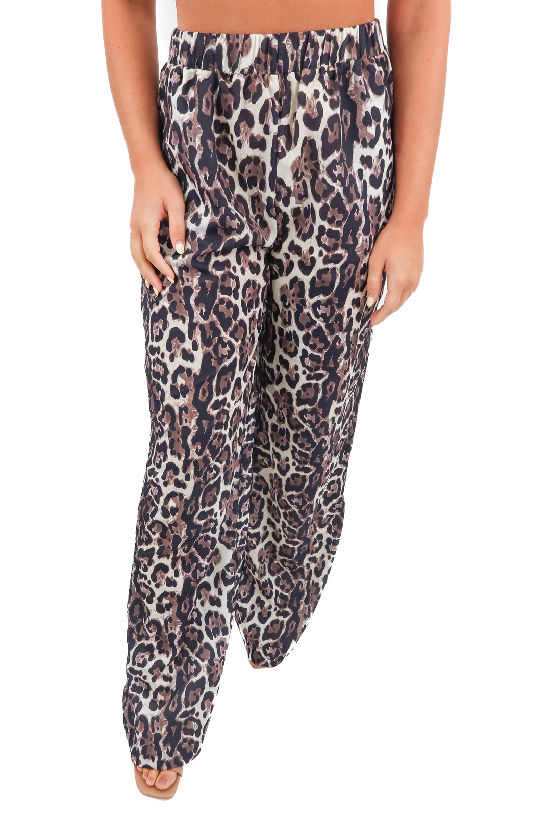 commense animal print pants (xs)