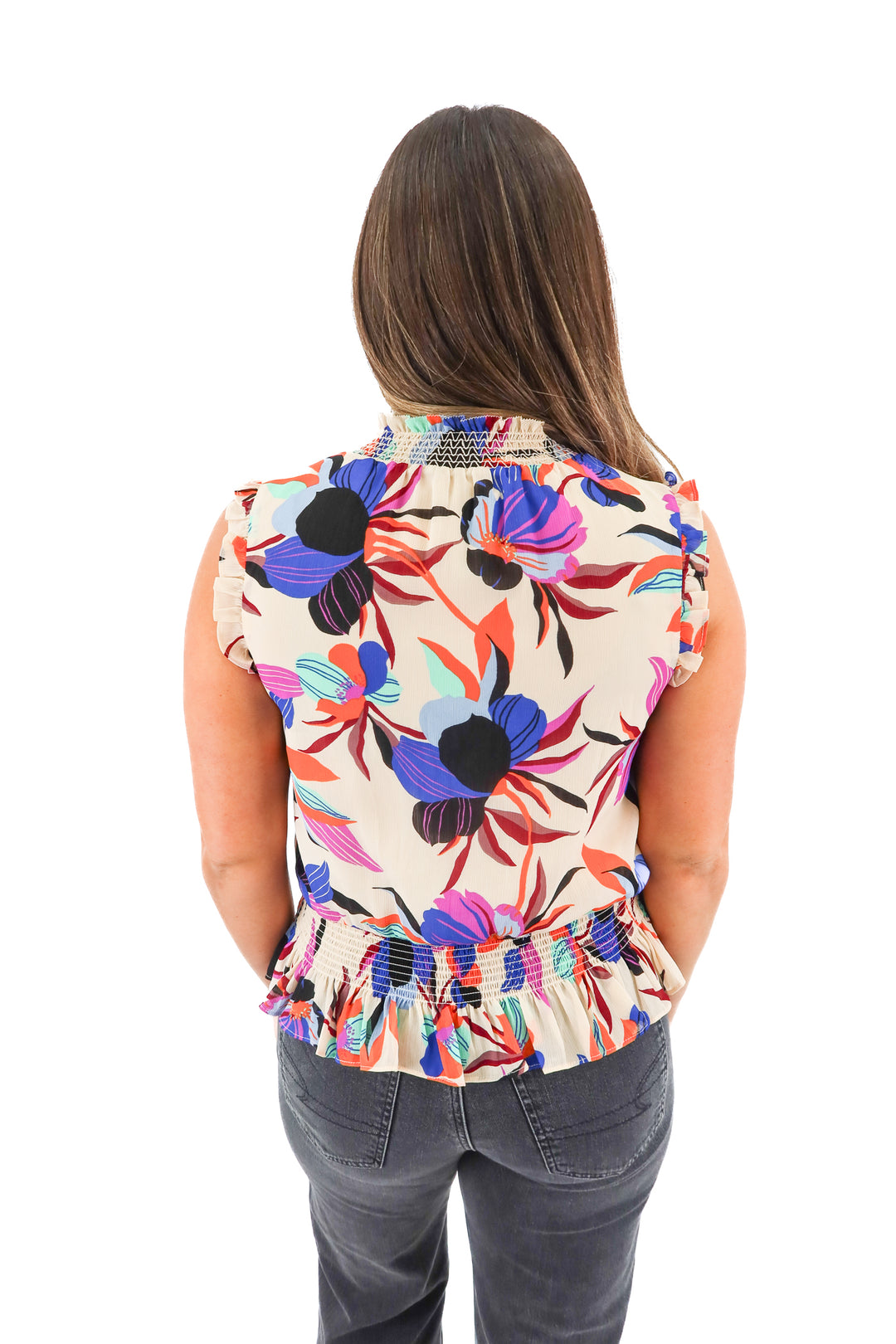 J. Crew Floral Sleeveless Blouse NWT (6)