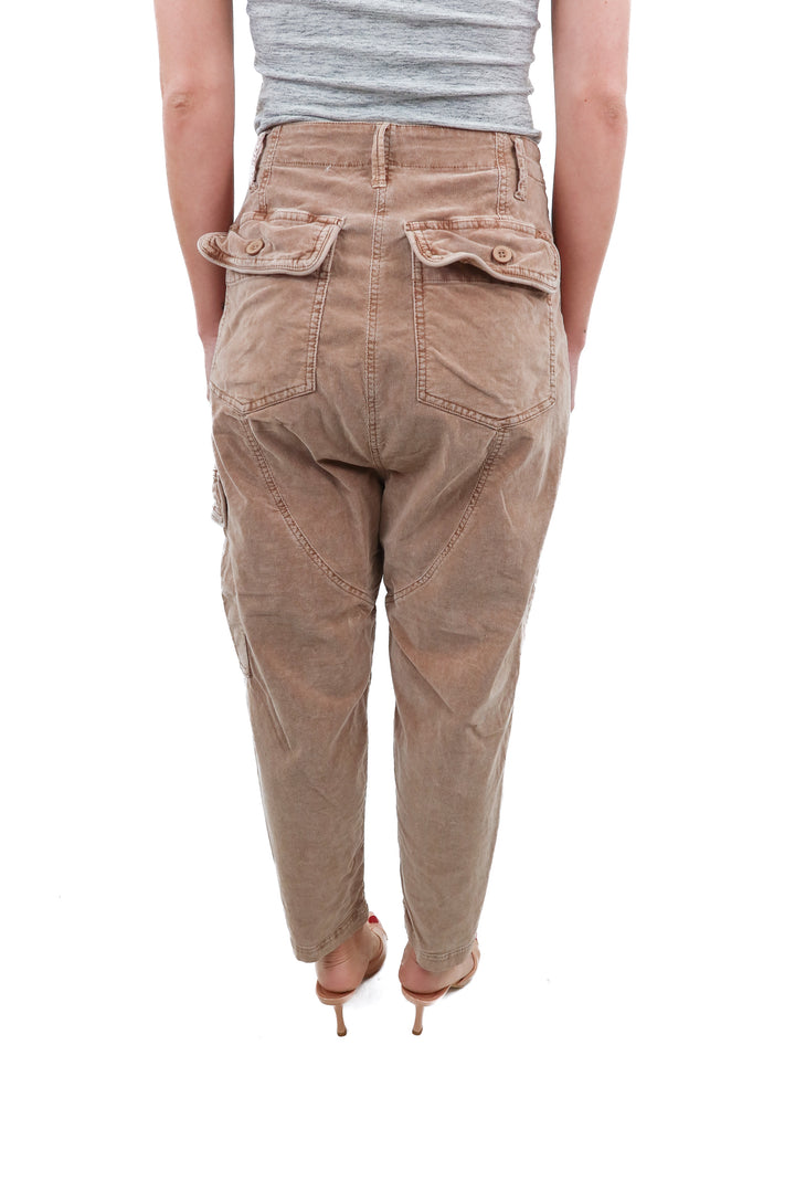 free people brown corduroy pants (xs; retail $128)