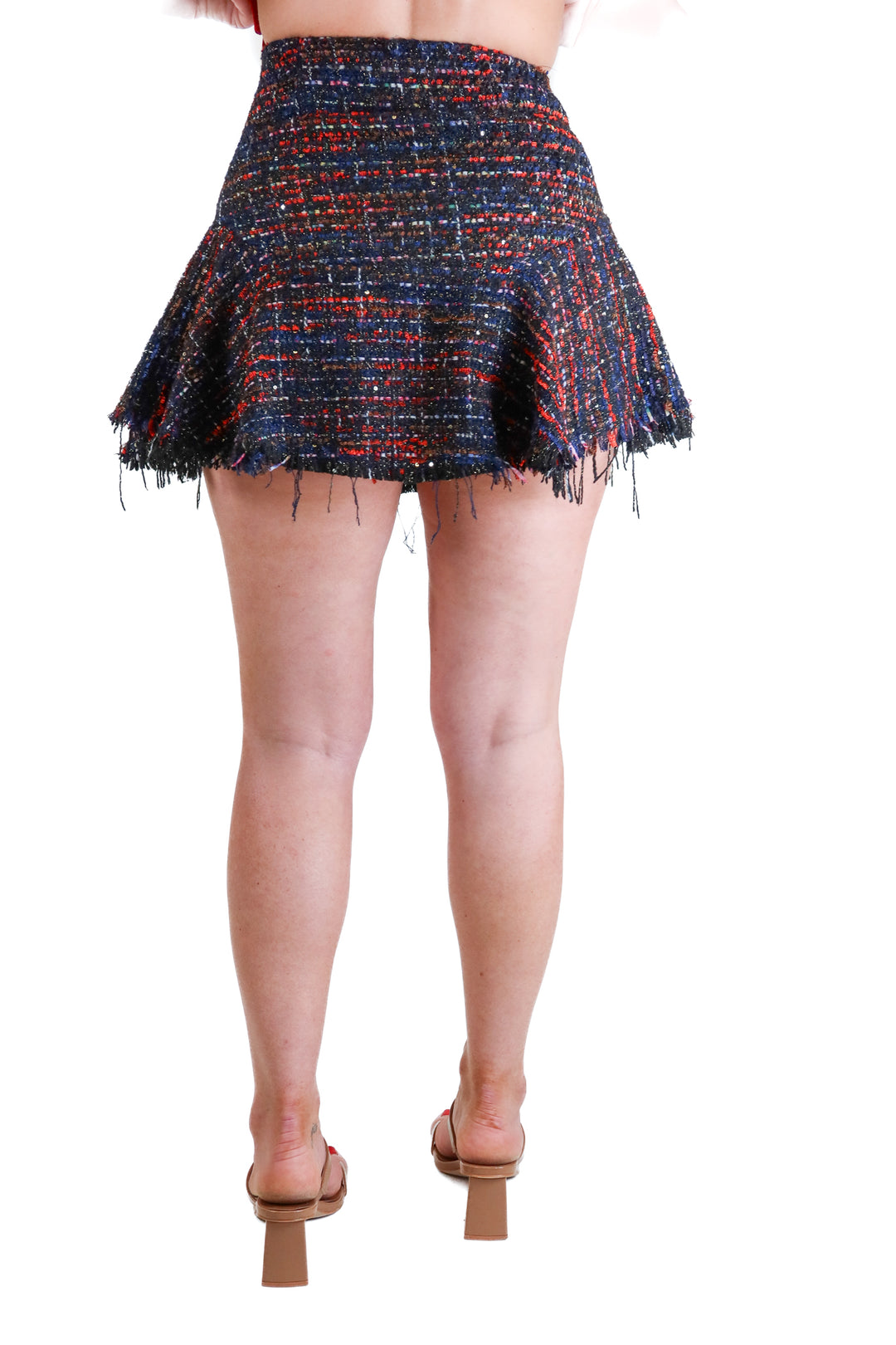 Grey Lab Black and Multicolor Sparkle Tweed Mini Skirt (XS; retail $80)