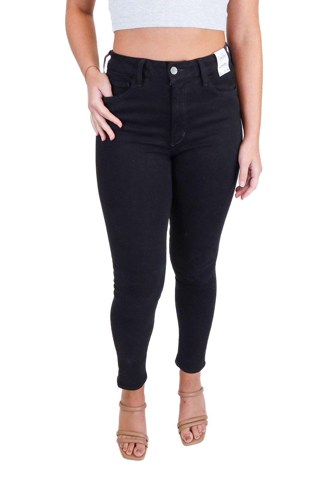 Joe's black skinny jeans (S)